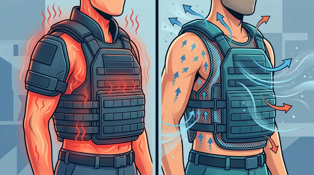 how hot does body armor get