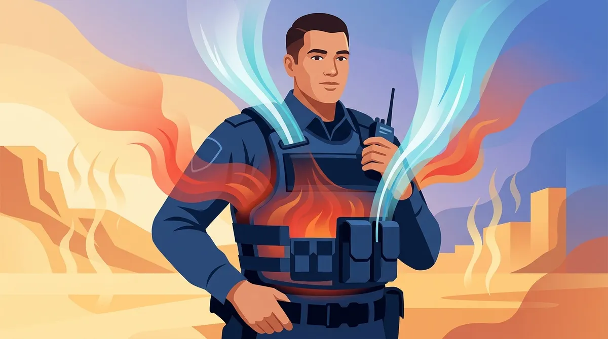 how hot does body armor get