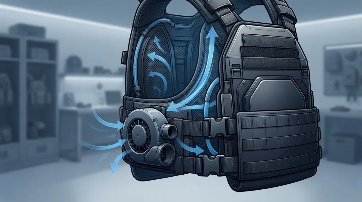 small fan for under bulletproof vest