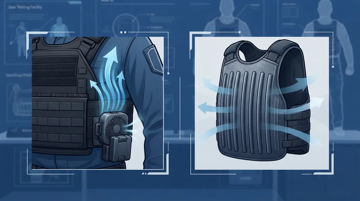 small fan for under bulletproof vest