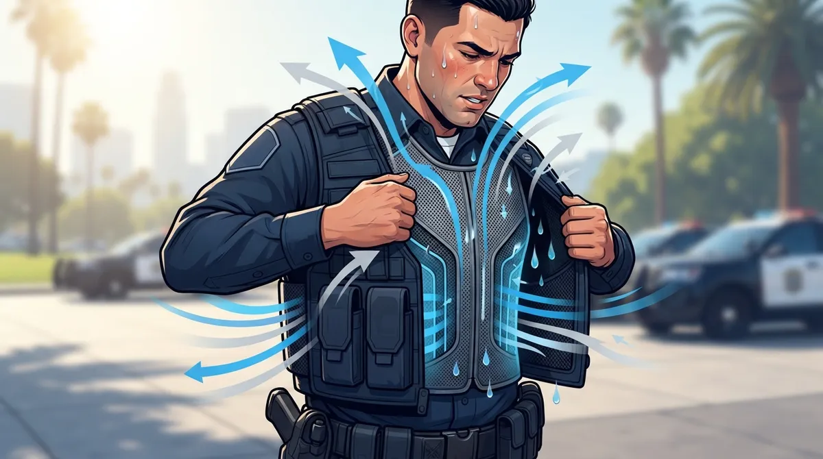 dangers of wearing body armor in summer