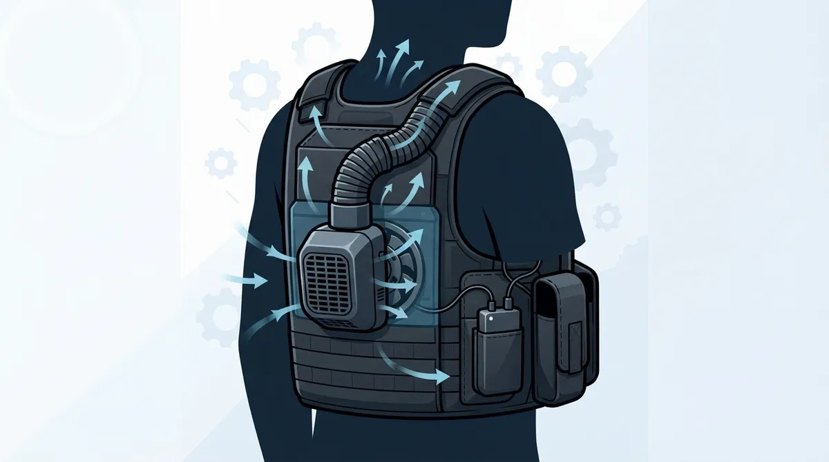 body armor ventilation fan