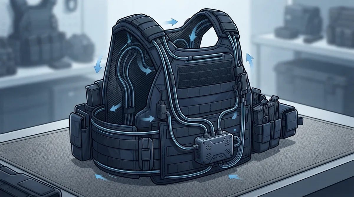 cooling on demand body armor