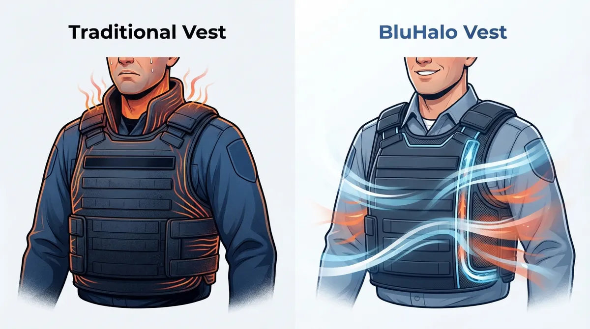 BluHalo police vest ventilation
