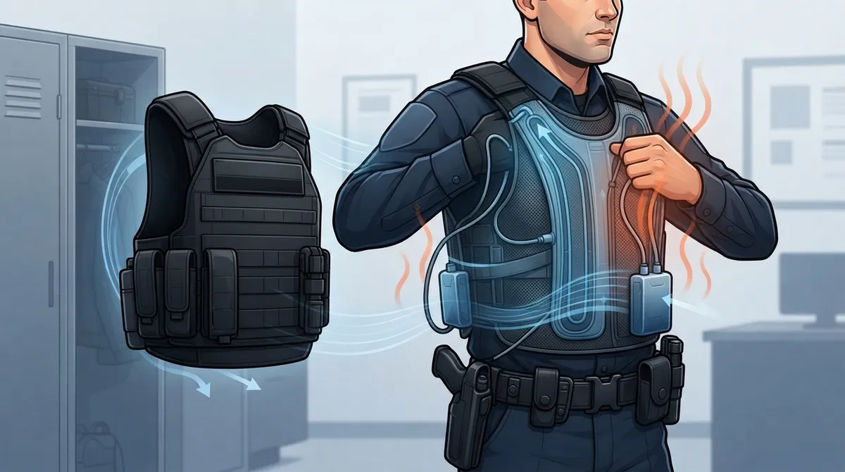 cooling vest for body armor