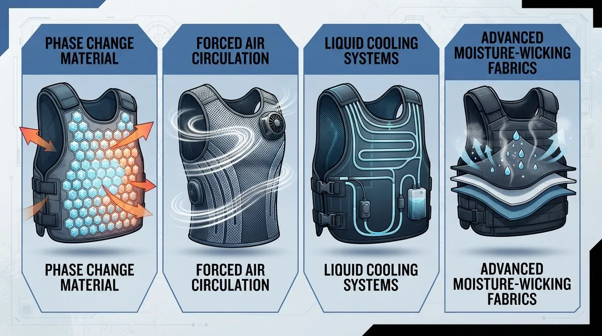 bulletproof vest cooling system