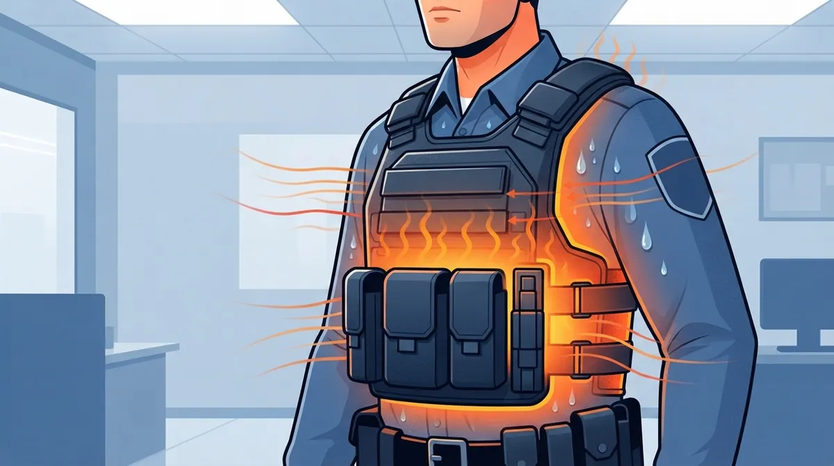body armor cooling for law enforcement