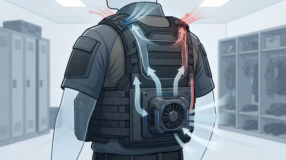 cooling fan for body armor