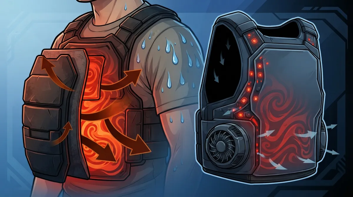 cooling fan for body armor