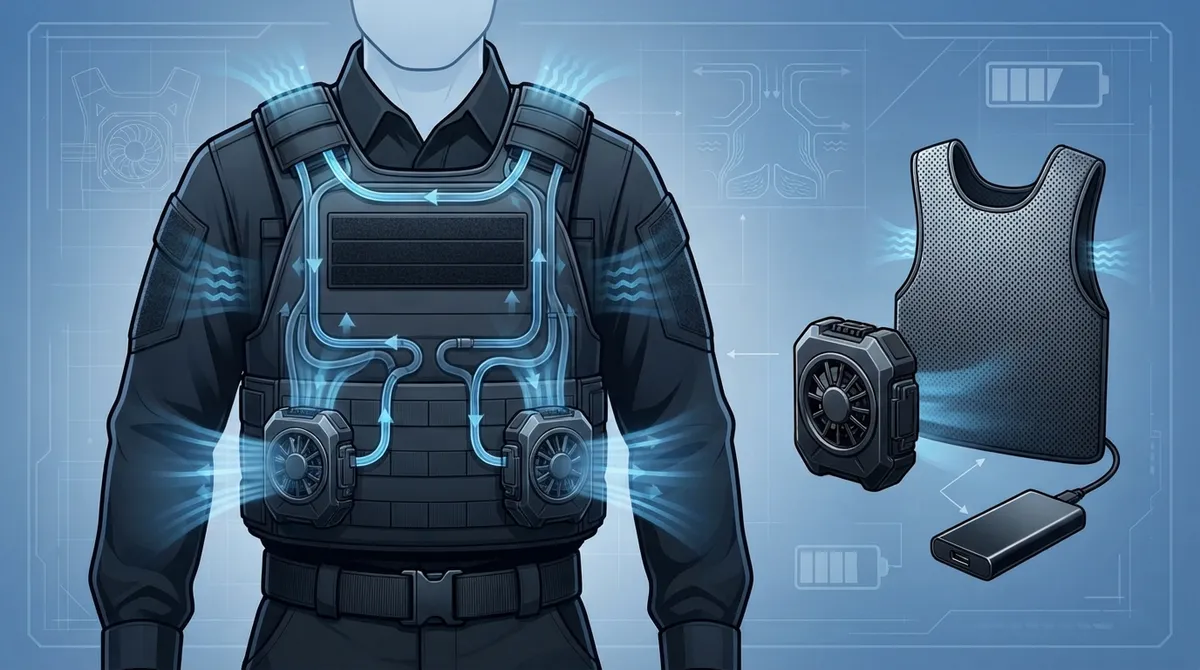 tactical vest cooling fan