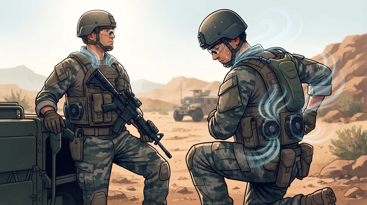 tactical vest cooling fan