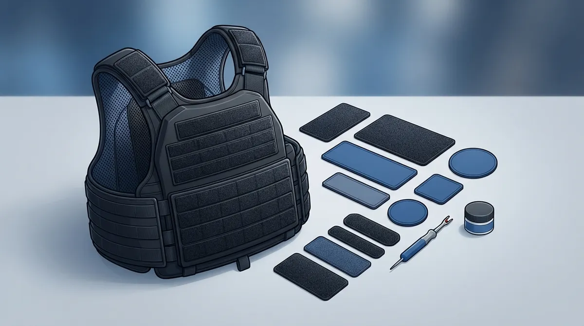 how to attach BluHalo Velcro patches
