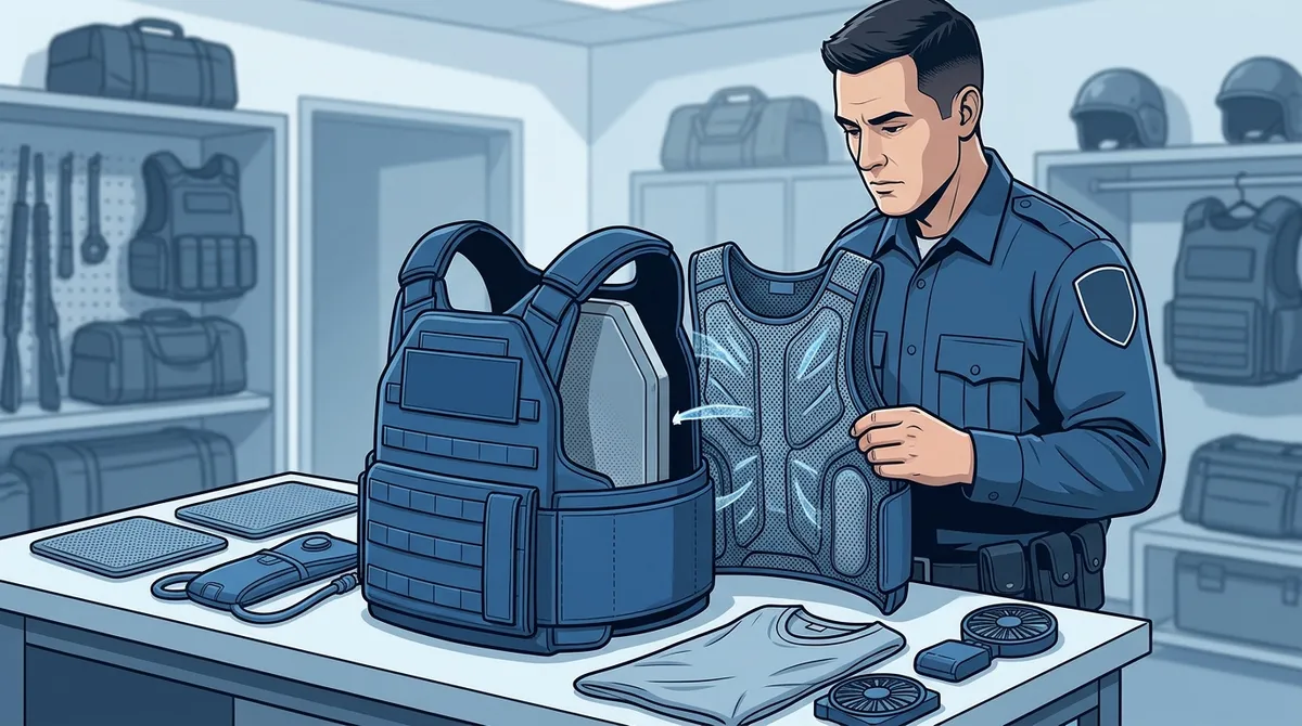 how to prepare body armor for a hot shift