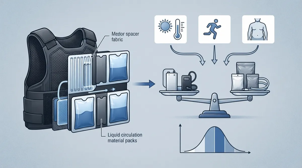 how much weight does vest cooling gear add