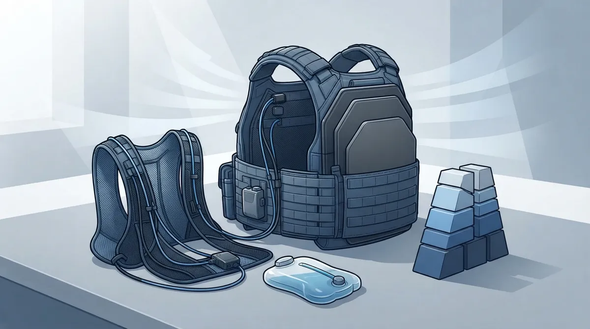 how much weight does vest cooling gear add
