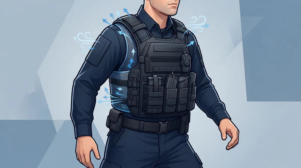 why does body armor trap heat