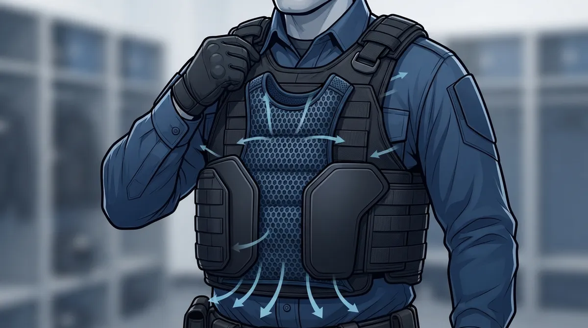why does body armor trap heat