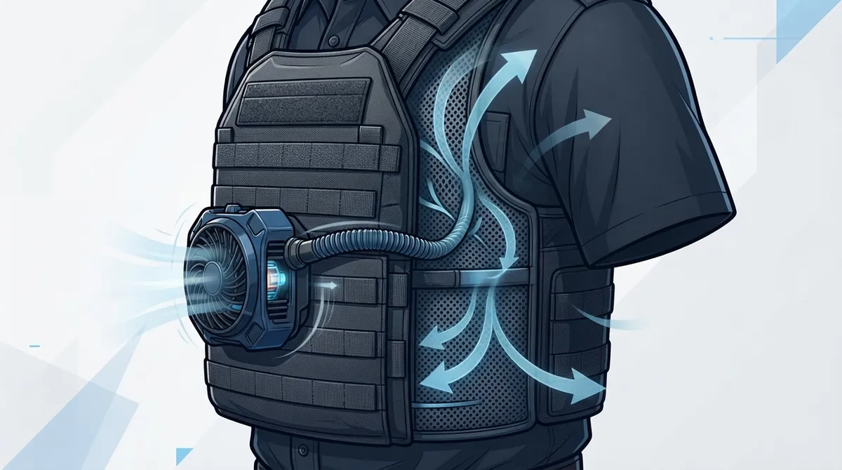 MOLLE mounted fan