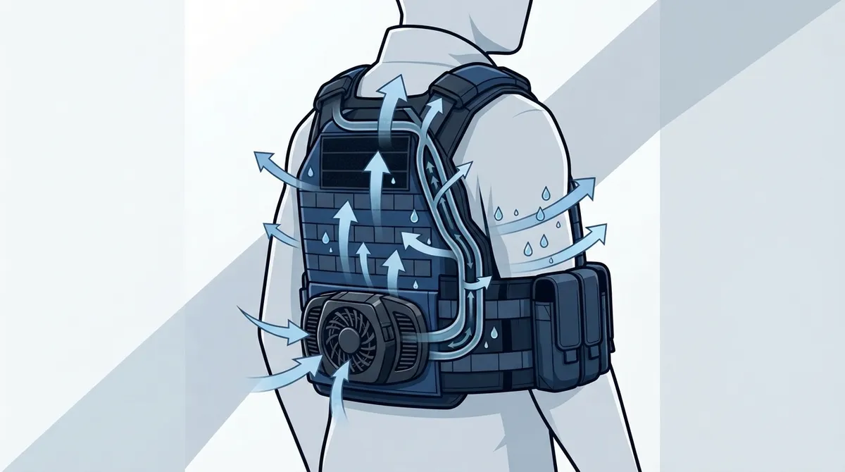 cooling fan that fits any body armor