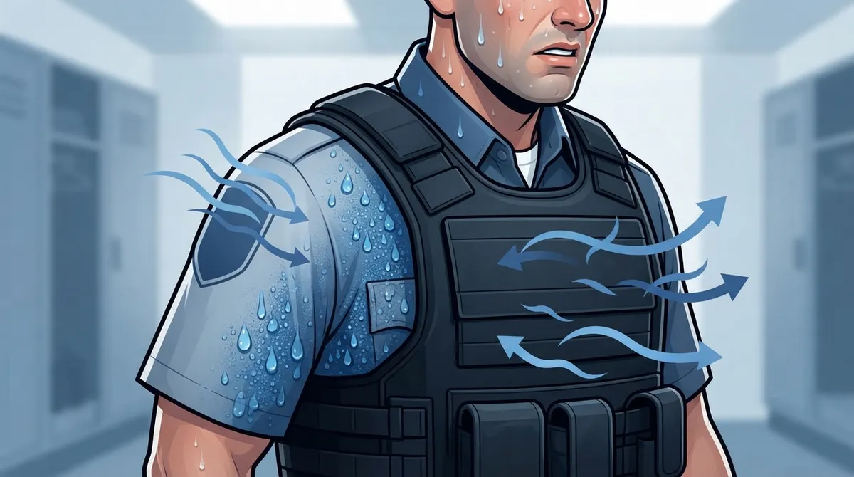 why moisture builds up under protective vests